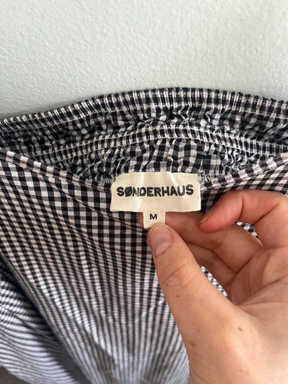 Sonderhaus Picnic Dress M Maxi Black and White Gingham - Picture 6 of 6